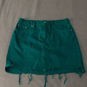 Lucky Brand Teal Denim Skirt